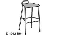 stolar Parlando Parlando D-1011-RS1 Lackerat metallstativ, silvergrått (B22). Sits och rygg av plast i samma färg. Ryggens vingar har avvikande färg gentemot stommen. Glidfot av svart plast.