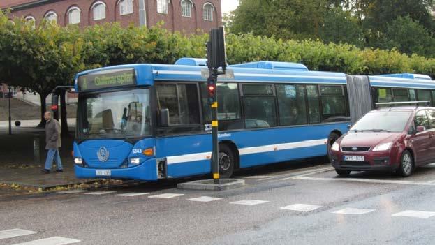 Foto: Karin Hassner, WSP Signalprioritering av olika slag bedöms vara en åtgärd som det är lämpligt att arbeta med i Huddinge.
