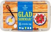2 Sambandsexponera med äggets kompisar; exempelvis kaviar, bacon, pytt i panna och majonnäs.