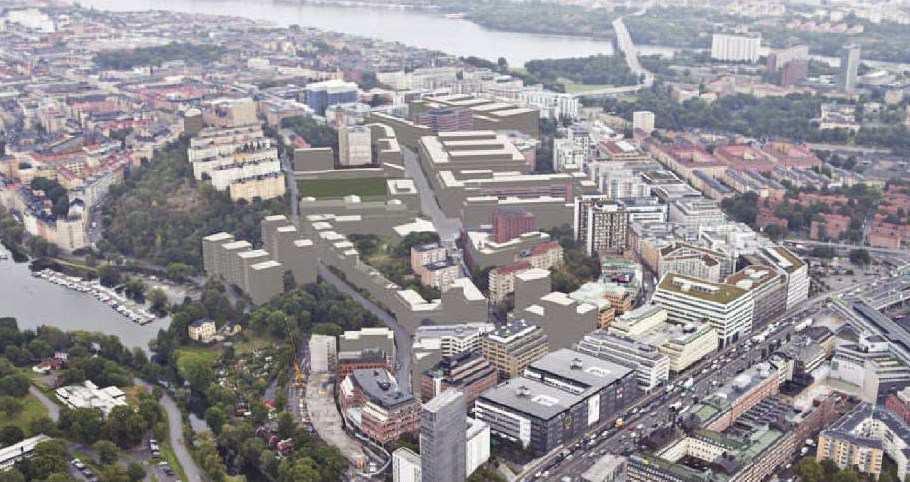 Sida 15 (34) Befintlig stadsbild från väster.