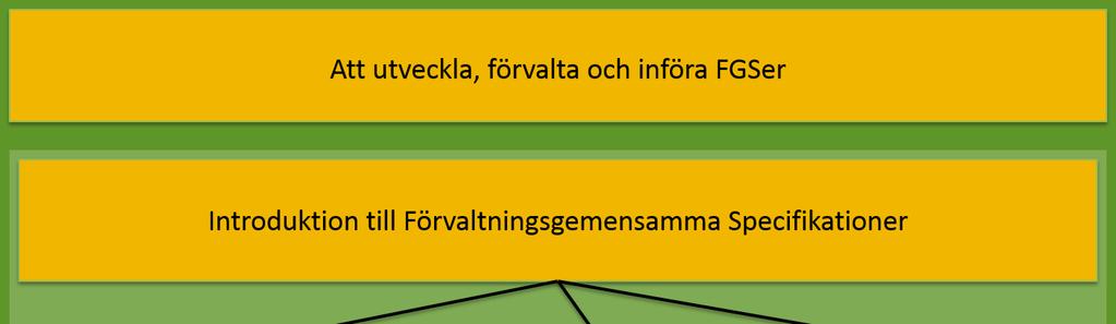 Dokumentöversikt Överst introduktionen som är gemensam för alla FGS:er Mellan nivån