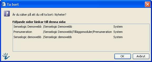 Ett fönster visas där man får välja plats dit man vill flytta objektet: 2.