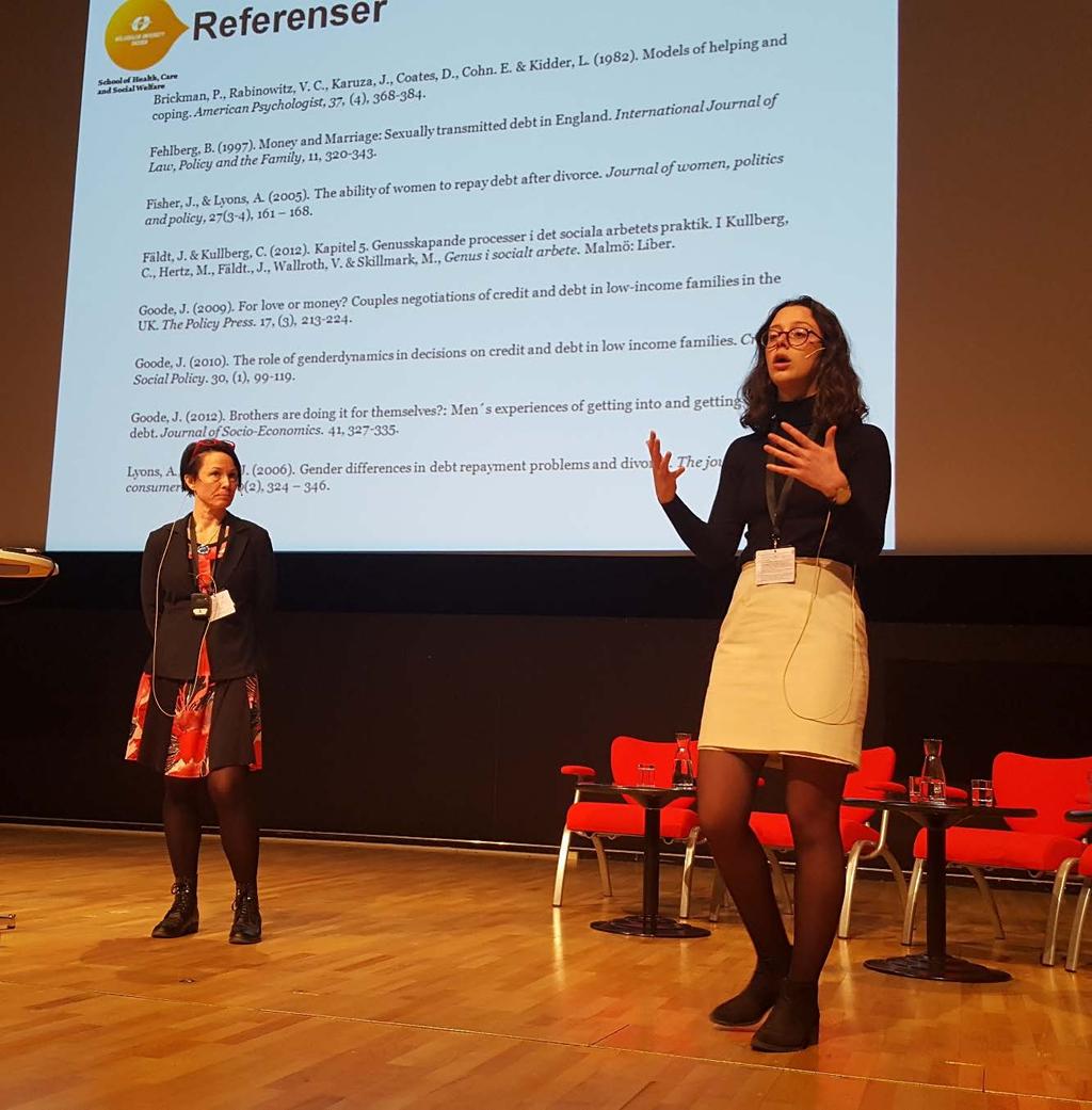Forskning Julia Callegari, doktorand, samt Pernilla Liedgren, docent, har påbörjat ett forskningsprojekt där man ska studera den kommunala budget- och skuldrådgivningen ur ett genusperspektiv.
