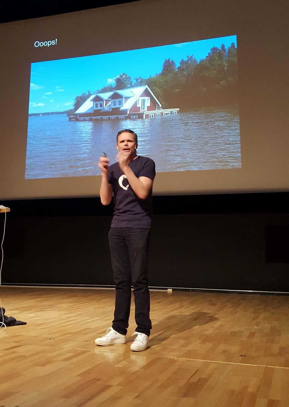 Mod & Passion Michael Genberg, konstnär, stod för årets avslutningsföreläsning på