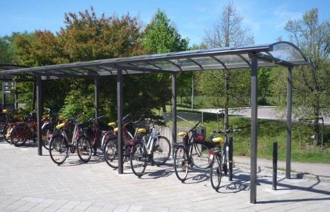 Enkel Ytterby STOMME TAK GRUNDLÄGGNING TILLBEHÖR Cykelparkering KNM ENKEL YTTERBY Aluminiumprofiler och stålprofiler Naturanodisering, lack RAL 9005 svart eller annan
