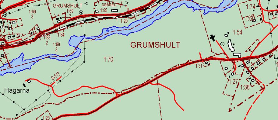 Karta över reservatet Skala 1:10 000 Naturreservatet Nissaström Halmstads kommun, Hallands län