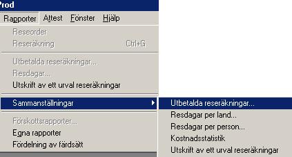 4 Hjälpfunktion Hjälptext finns under varje flik där du placerat markören. T e x under en flik om traktamenten.