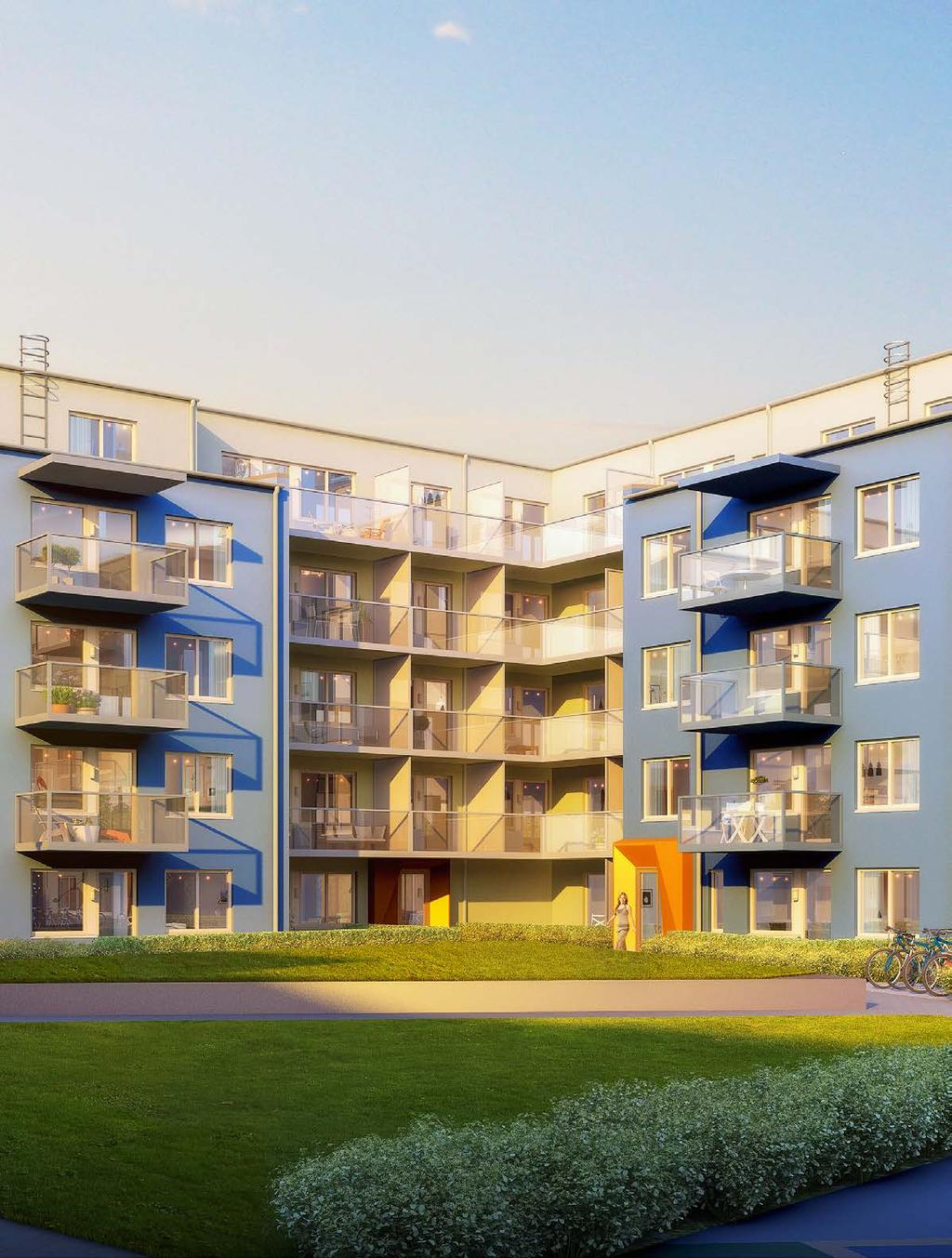 ya moderna hem i naturnära stadsmiljö
