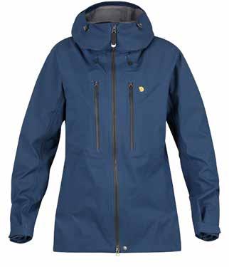 b e r g t a g e n S k a l l a ge r Bergtagen Eco-Shell Jacket (dam & herr) Teknisk trelagers skaljacka i Fjällrävens vattentäta och ventilerande Eco-Shell med fluorkarbonfri impregnering.