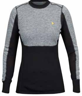 b e r g t a g e n Ba s l a ge r Bergtagen Woolmesh Sweater (dam & herr) Mjuk och varm teknisk underställströja med funktions-optimerad design som kombinerar tre Merinoull*-blandningar för