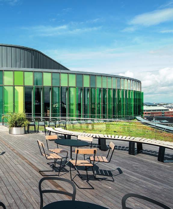 Om det hållbara Glasvasen är ett miljösmart hus med fokus på låg energiförbrukning, hållbara material och hög teknisk innovationsgrad. Samtliga hyresgäster har gröna hyresavtal.