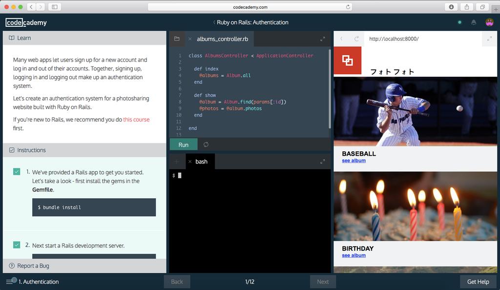 3.5.3 Codecademy Codecademy (https://www.codecademy.com/learn) (Figur 8) är en webbsida där användaren kan lära sig grundläggande kodskrivning.