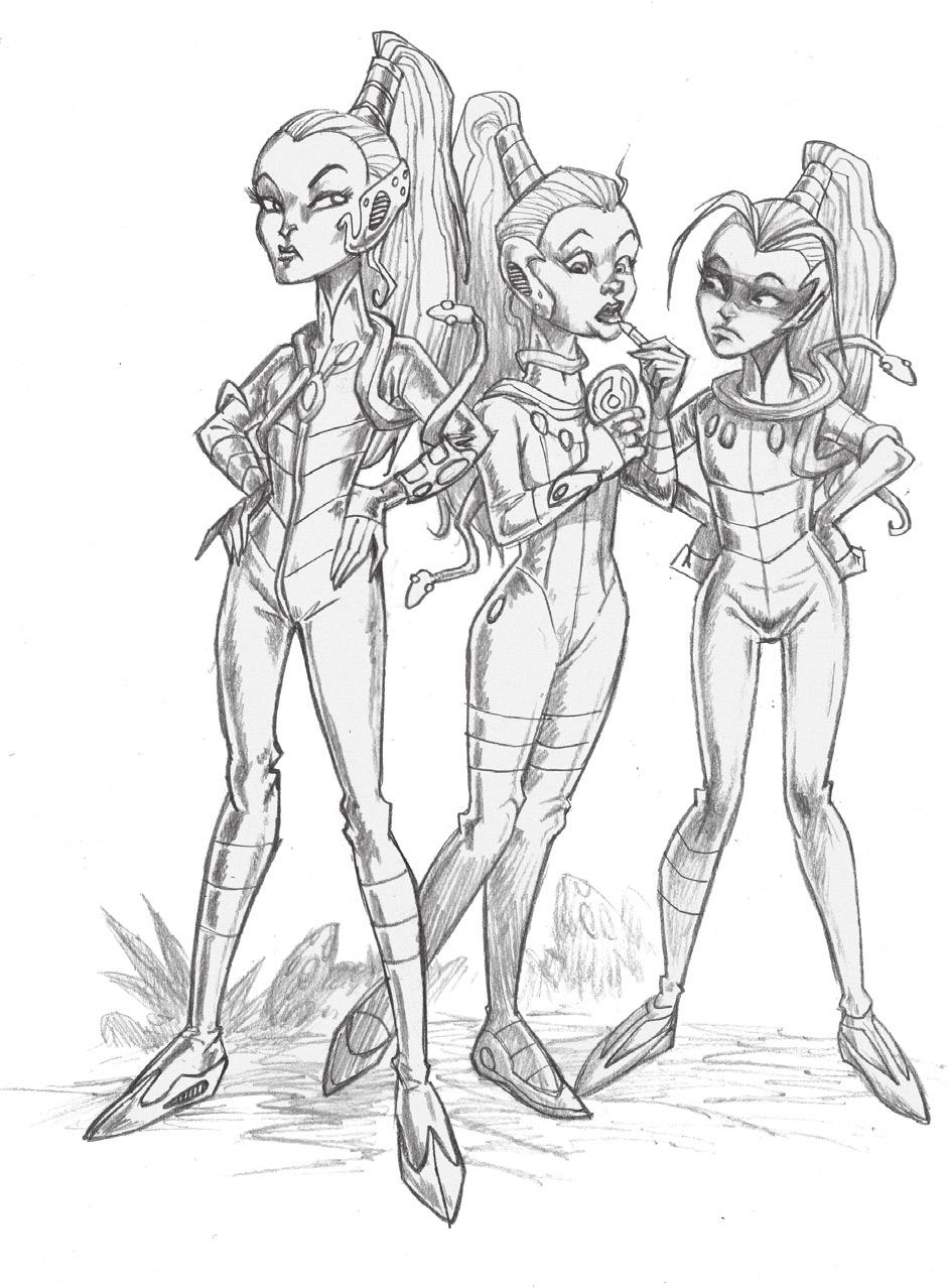 VEGA-VERONICA, LUCIA OCH WILMA De mest modemedveta tjejerna på