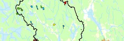 ex. asp och öring) och som livsmiljöer för vissa bottenlevande