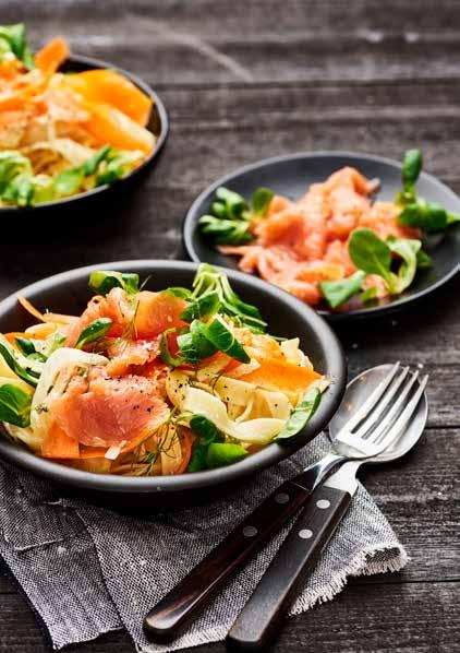 Kallrökt laxpasta med