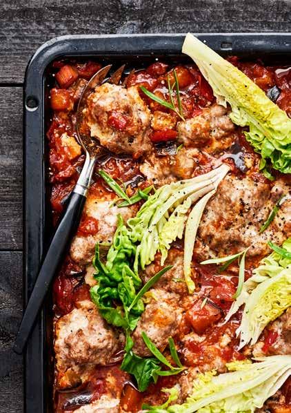 Tomatbakad färs med
