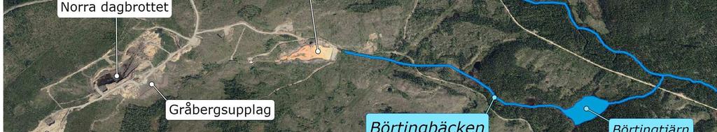 Svärtträsk Zn-halter på upp mot 100 000 ug/l i lakvatten från gråberg