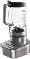 2,2 l lutande bägare i Tritan. 5 års produkt garanti. Mixer med glaskanna av proffsglas.
