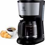 995 kr 599 kr 995 kr Kaffebryggare i rost fritt stål med löstagbar vattentank, LD-display, programmerbar timer.