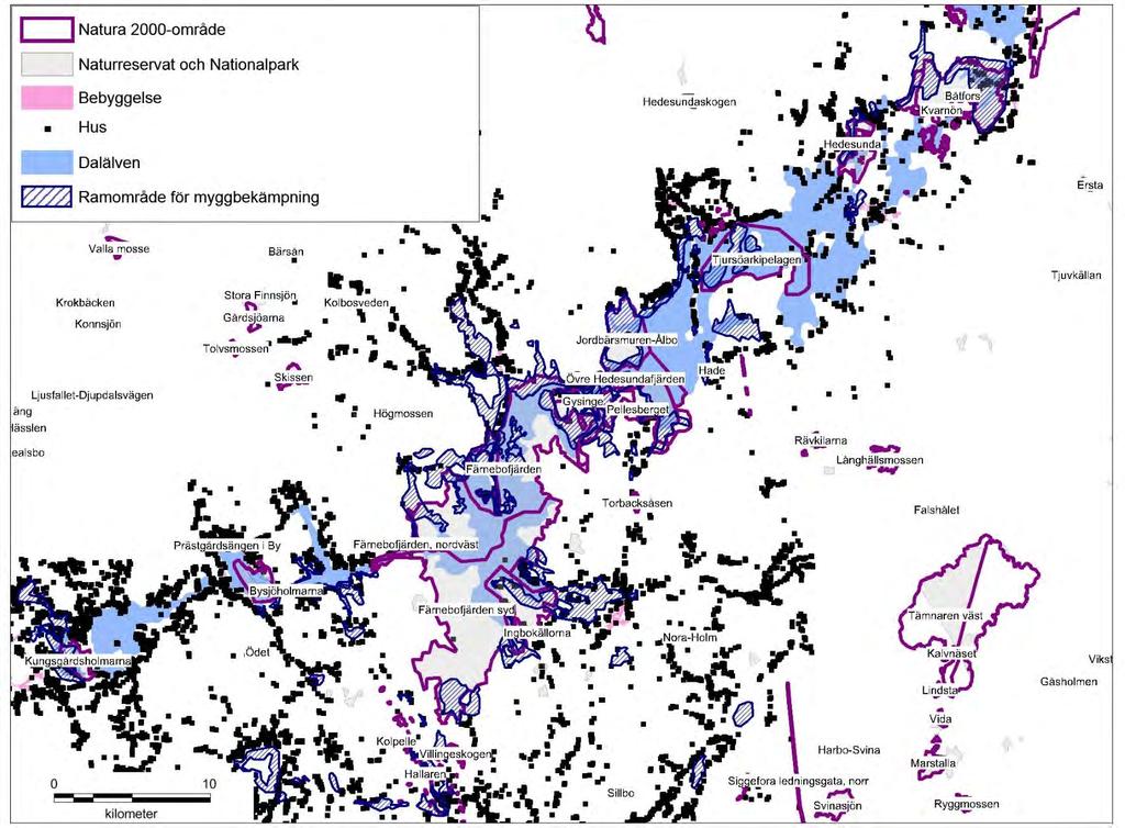 Karta 3: Översikt av Natura 2000-områden