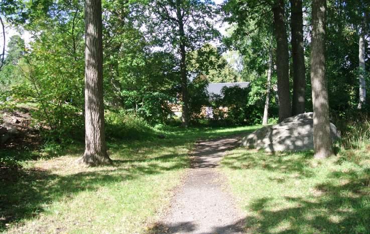26. Natur vid Murgrönerondellen Karaktär och storlek: Bostadsnära natur,.3 ha. Innehåll: Mellan Murgrönsrondellen och Konvaljestigen finns ett långsträckt grönområde.