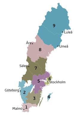 57% Aldrig besökt men intresserad att besöka Besökt och intresserad att besöka igen Sydsverige, Västsverige och Stockholm är de