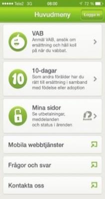 Digitala tjänster Mina sidor