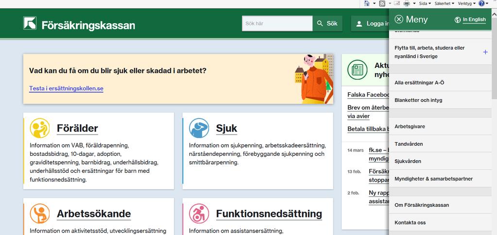 Presentationer om förmåner på www.fk.