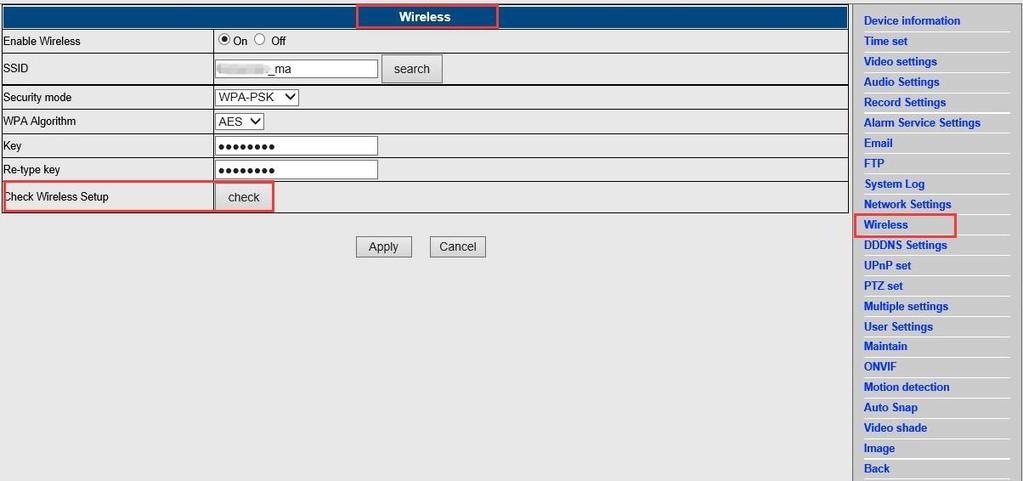 Kontrollera WiFi signalens anslutningsstatus 4.