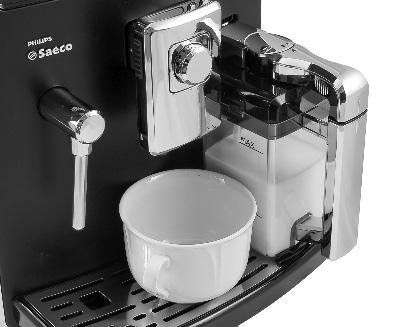 16 BRYGGNING CAPPUCCINO / LATTE MACCHIATO / CAFFELATTE VID UTFLÖDETS BÖRJAN KAN MINDRE MJÖLKSKVÄTTAR BEBLANDADE MED ÅNGA OCH RISK FÖR BRÄNNSKADOR FÖREKOMMA.