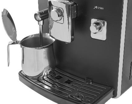 1 2 3 08 Ställ en rymlig behållare under kaffemunstycket. Tryck på knappen en eller flera gånger tills ikonen visas på skärmen. Välj dryck genom att trycka på motsvarande knapp.