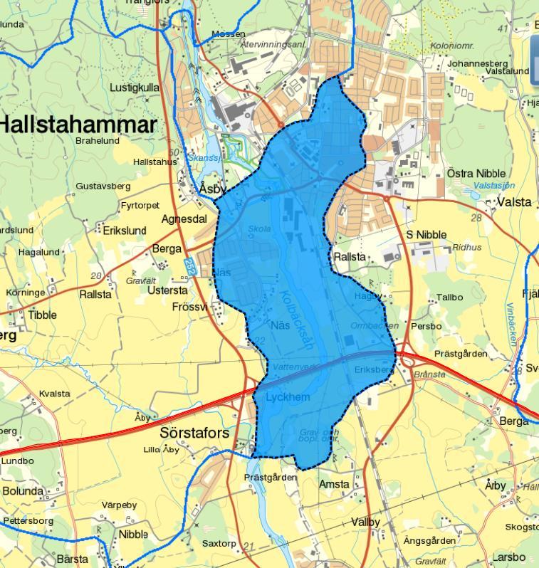 Hydrologiska förutsättningar Den del av Kolbäcksån över vilken den nya bron kommer att passera ingår i vattenförekomsten Kolbäcksån mellan Sörstafors och Östersjön, SE661289-152248.