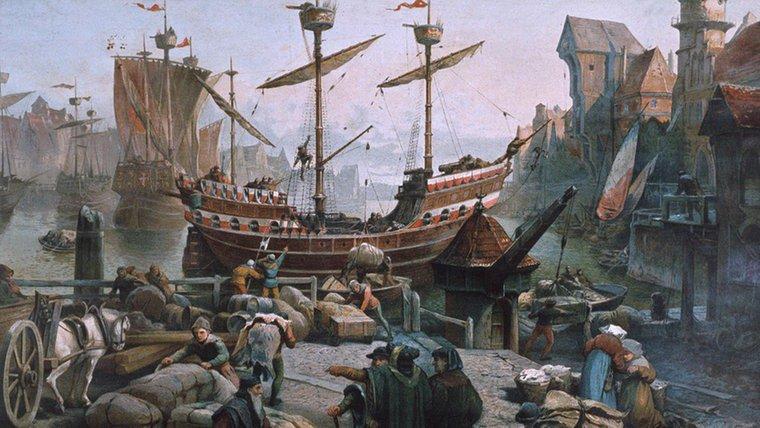 11 Handel Handelsförbundet Hansan bildades i mitten av 1100-talet och kom under medeltidens gång att skaffa sig monopol på all handel med de vanligaste exportvarorna i ett stort område i Europa och