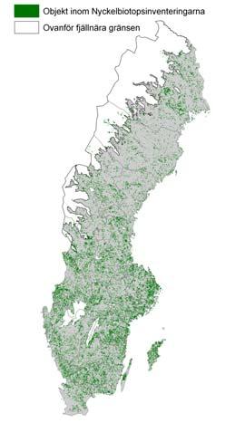 2.2.2 Nyckelbiotopsinventeringar Underlaget utgörs av inventeringsdata från Skogsvårdsorganisationen (SVO), Sveaskog, före detta AssiDomän, Bergvik skog (Stora Enso och Korsnäs), Holmen skog och