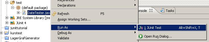 Den tomma testklassen De viktigaste import-satserna public class DateTester { import static org.junit.