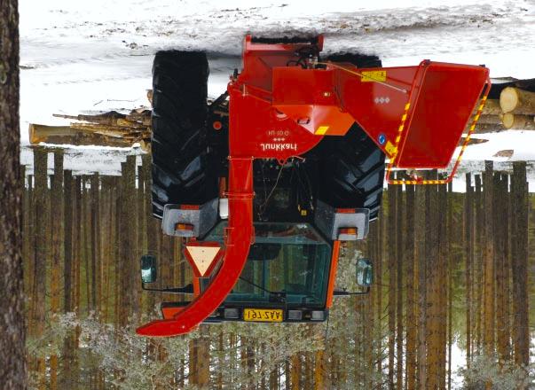 HJ-0 Flishuggen HJ-0 från Junkkari lämpar sig för flisning av grövre virke.