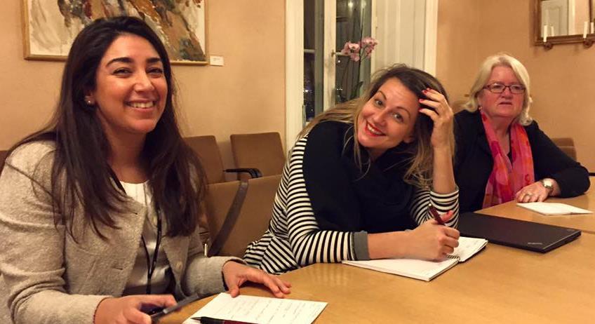 Studier och seminarier 1-2 april: DO-träff. Gäster på mötet Joa Bergold (LO) och Rickard Rosander (S) om den svenska modellen, Anders H Eriksson från försvarsdepartementet om Värdlandsavtalet.