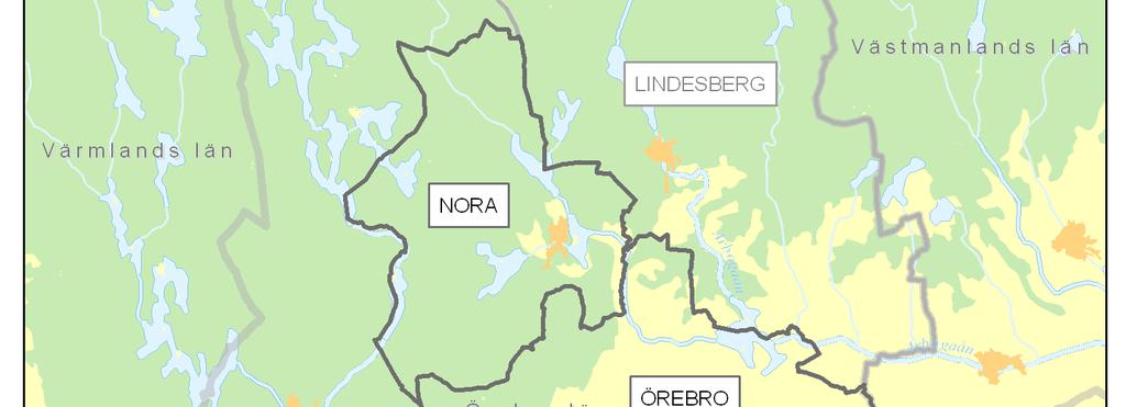 Lekeberg, Nora och Örebro.