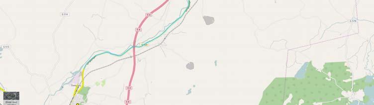 Antal adresser inom 5 km från vägen: 3851 (2242 utan Markaryd söderut) ÅDT: 1412 1555 (varav tung trafik: 116