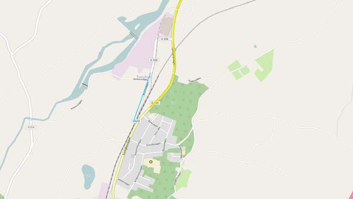 Ma 10: Lv 508 Ljungbyvägen Hualtsvägen Kommunens prioritering: 2 Läge: Timfors, norr om Markaryd Hastighet: 50 km/h NNK: