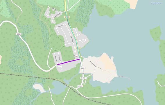 säker arbetspendling samt för boende längs med denna väg i Lammhult till ortens centrum. Ger koppling till befintlig CG väg längs med v 30.