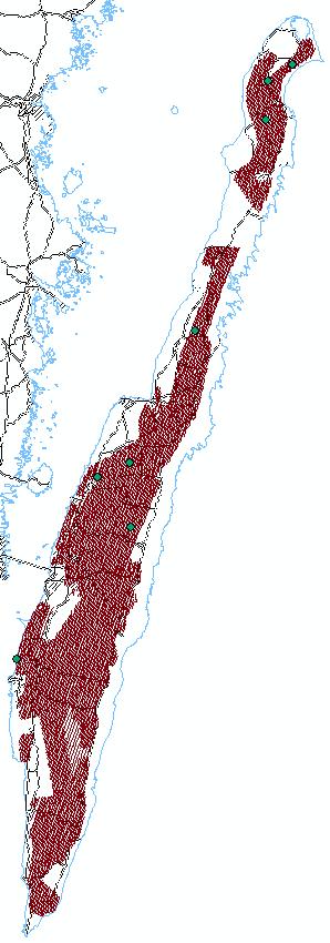 SkyTEM Öland 4000 linje-km (120 000 sonderingar) 800 km 2 (60%) 3D data ned till 200m