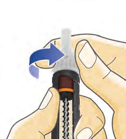 22 1 Hur du byter ut en förbrukad cylinderampull Ta av och kassera injektionsnålen från