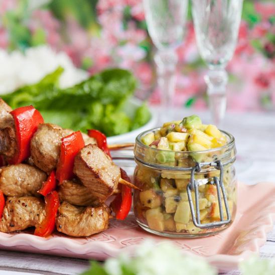 sojabönor Recept 4: Grillspett med grönsaker och passionssalsa Recept 5: Citronrostad