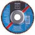 PFERD Product Line 206 - News POLIFAN Flap Discs, Special/High-Performance Line SGP Steels INOX (stainless) Wood/Plastic/General Use Power tool Application Tool Power tool Application Tool Turbine