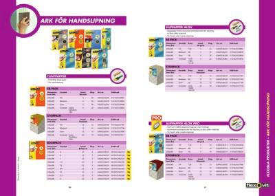 Varje avsnitt innehåller också enkla och informativa tabeller som innehåller alla nödvändiga uppgifter för att välja rätt produkt.