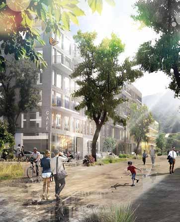 MÖLNLYCKE FABRIKER, HÄRRYDA Med den nya stadsdelen Mölnlycke Fabriker vill vi skapa en naturlig koppling mellan kulturarv och framtid genom att förena områdets unika fabriksbyggnader och befintliga