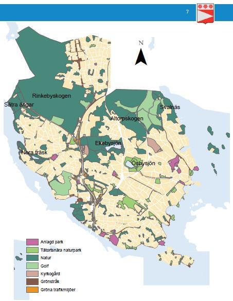 parkliknade miljöer i Enebyberg som komplement till den nu enda befintliga parken avslutar föreningen sitt yttrande.