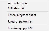 10 Abonnentdebitering Systemunderhåll På denna meny har funktioner som används mer sällan samlats. funktioner används vid grundupplägg, underhåll av tariffer och avgifter samt registervård.