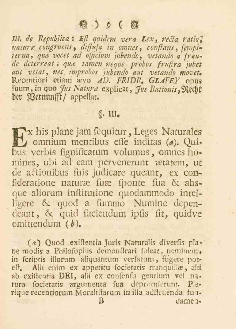 9 JU. de Repttblica : F/? «7///^..,^ 7^.'<. /.«.^, )^FH ra tiol natur congrttens, diffufa in omnes, conflans, (empi- /4?)//.?, /?«F vocet ad offtcium jubendo, -l^/i.?/^ <? fr aude s/.